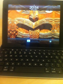 Zagg keyboard with an iPad